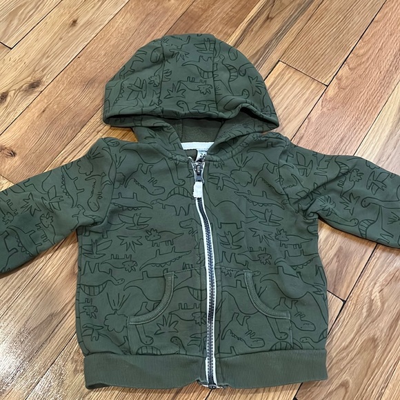 Carter’s green dinosaur hoodie 24 months - Picture 1 of 3